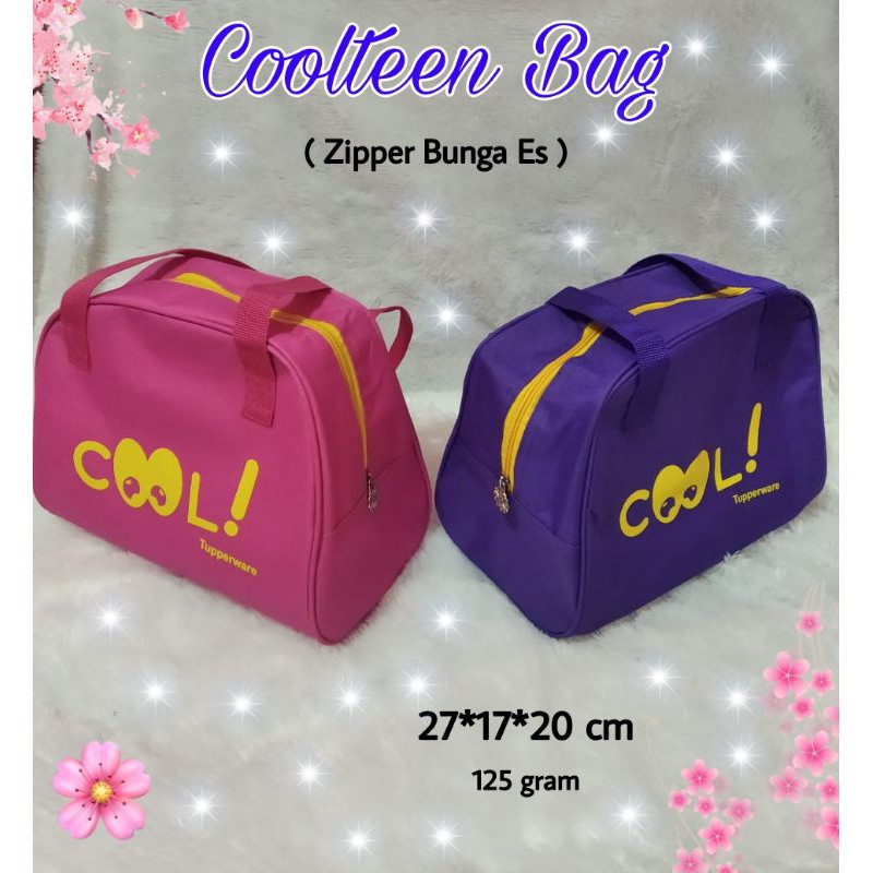 Tupperware NEW Cool Bag ( Zipper Bunga Es ) / Tas Cool