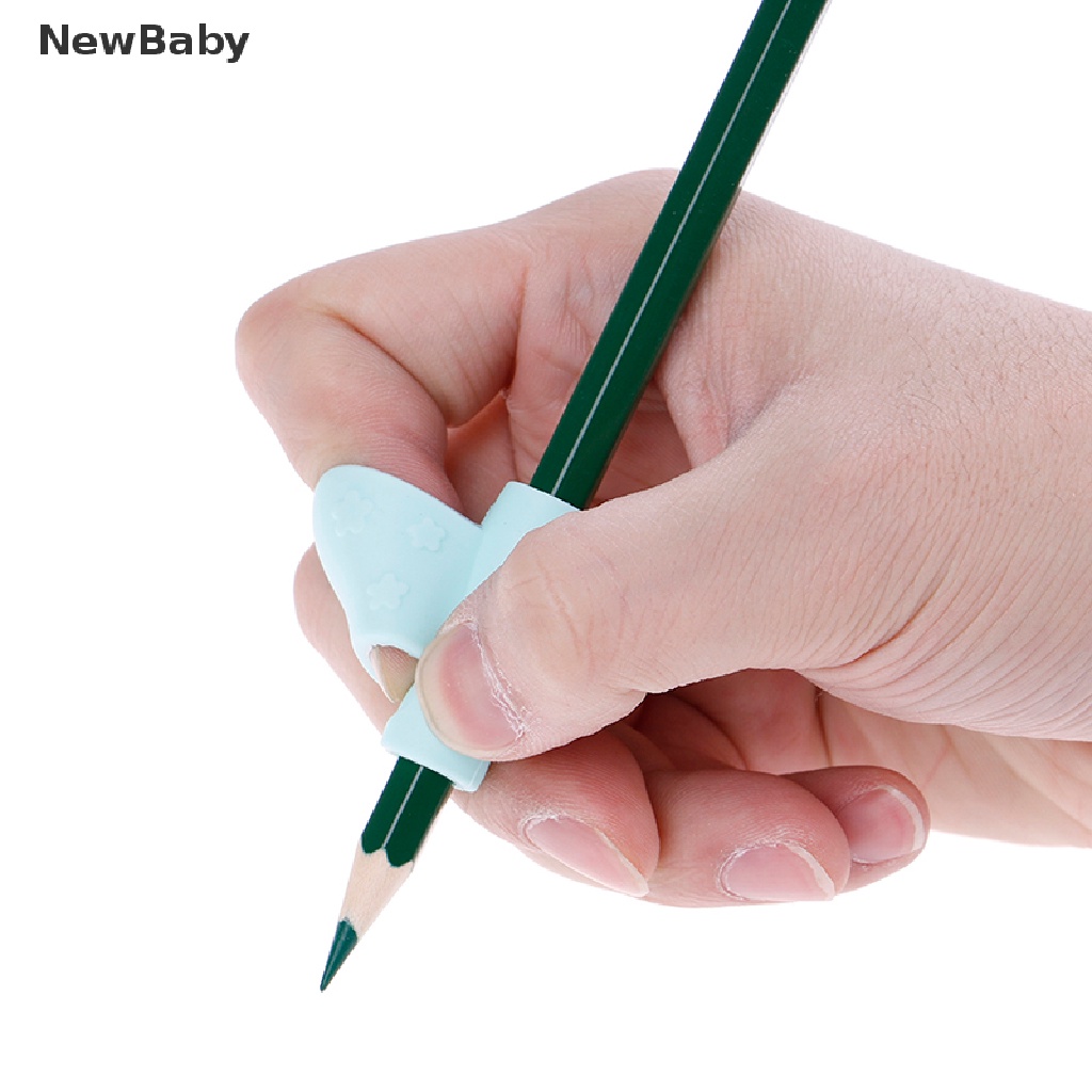 Newbaby 3pcs Alat Bantu Menulis Pensil Bahan Karet Lembut Untuk Anak