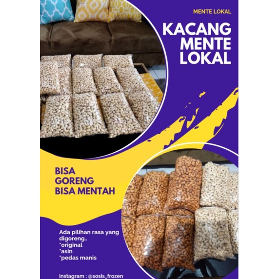 

kacang mente mentah
