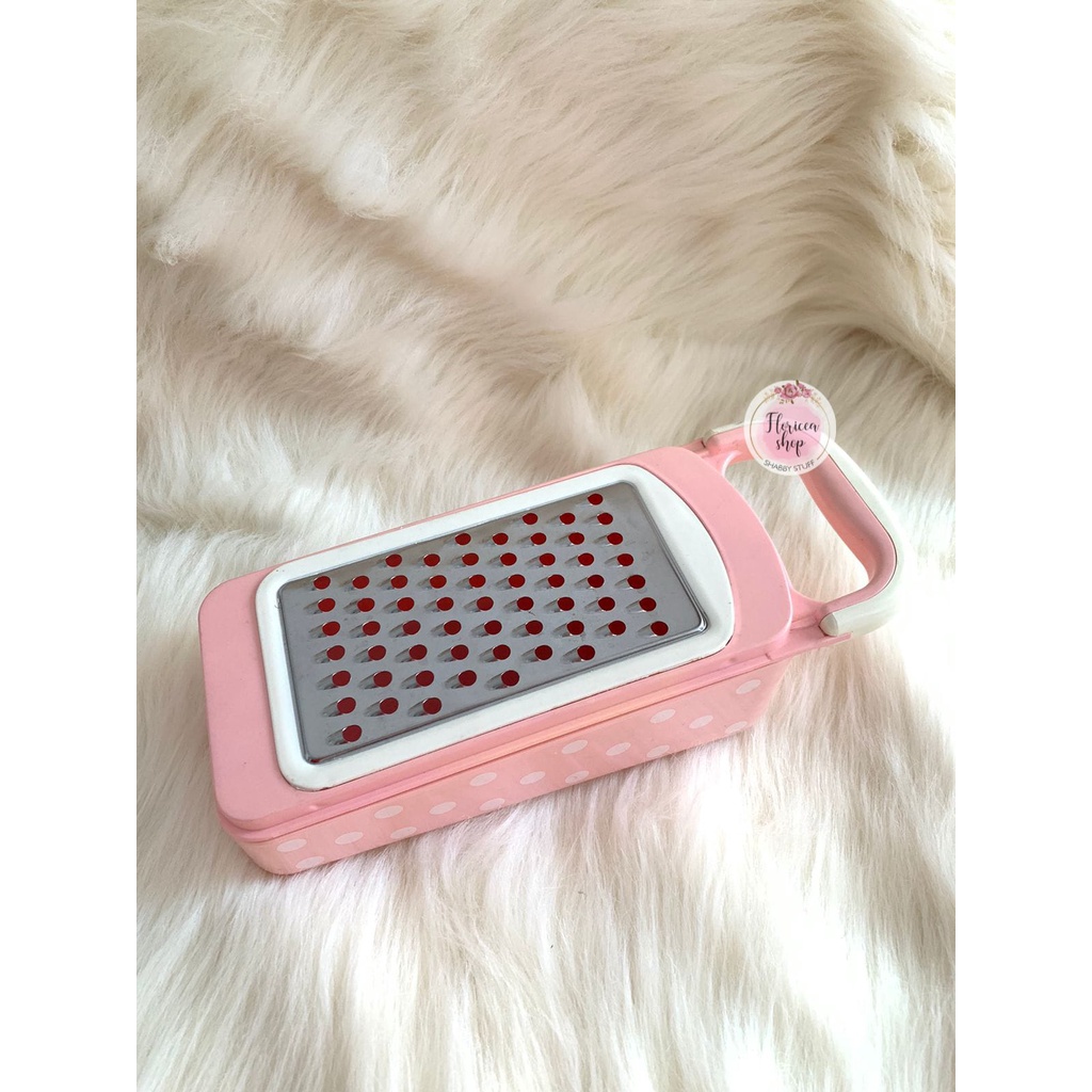 Parutan keju polkadot pink import turkey