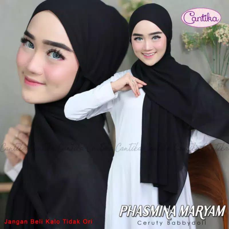 Pashmina Tali Maryam Pashmina Ceruty Babydoll Hijab Pashmina Ceruty