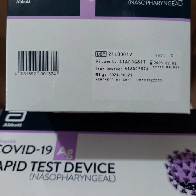 Naso antigen new Abbott isi 25 set kemenkes