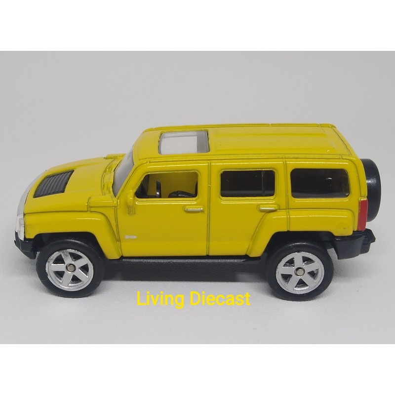 Diecast/Miniatur Mobil - welly - Hummer skala 1:60 (Yellow color)