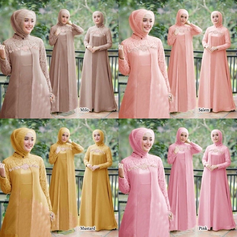 GAMIS LILLIAN / GAMIS BRUKAT / KEBAYA MODERN / GAMIS TERLARIS / GAMIS TERKECE / GAMIS SIMPLE / KEBAY