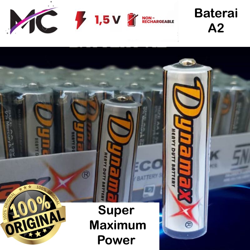 Baterai AAA A3 dan Batre AA A2 Dynamax Batre Mainan Baterry Remote TV Remot AC Battery Serbaguna