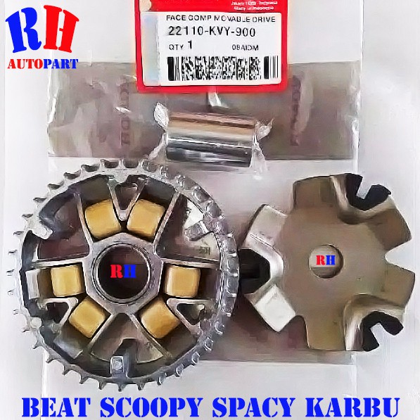 RUMAH ROLLER ASSY BEAT KARBU - SCOOPY KARBU - SPACY KARBU / RUMAH ROLER BEAT KARBU KVY