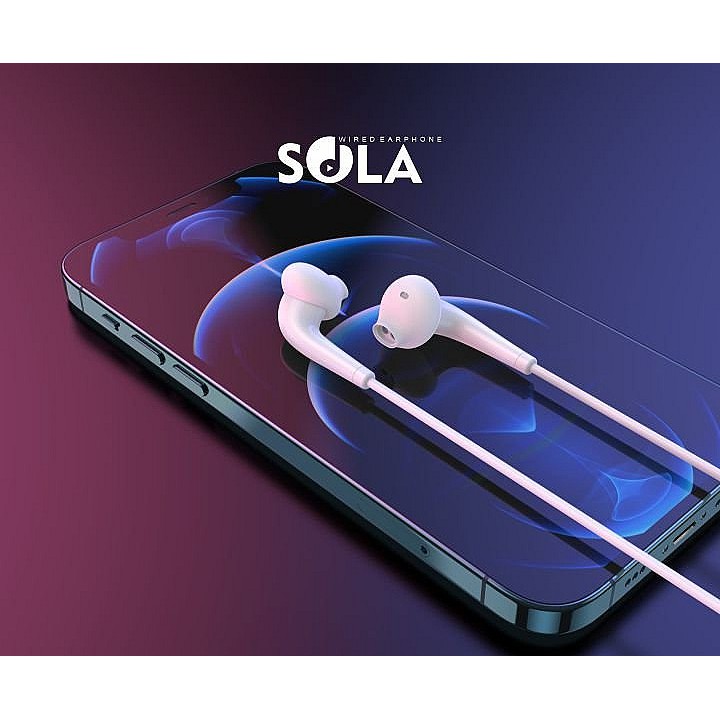 Hippo Headset Sola Stereo Wired Earphone putih new 2021