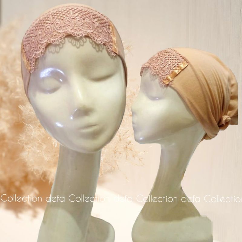 Ciput Renda Ikat / Daleman Kerudung Bahan Kaos