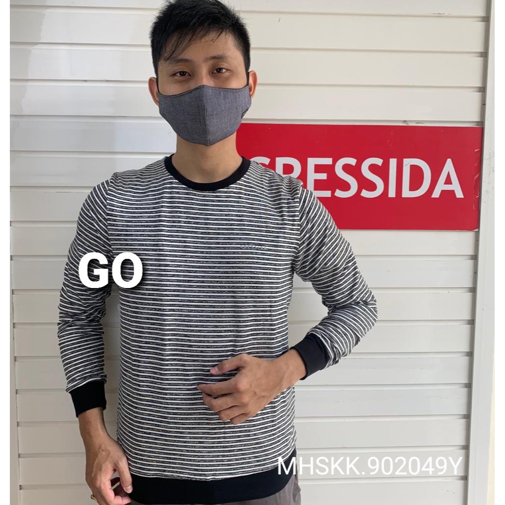 gof SYLP CRESSIDA KAOS Pakaian Pria Atasan Kaos Oblong Casual Santai Slimfit Original Lengan Panjang