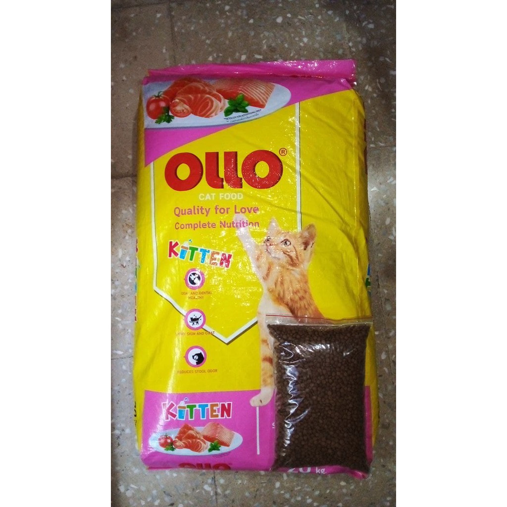 Ollo Cat Kitten 1Kg Salmon - Makanan Anak Kucing - Food