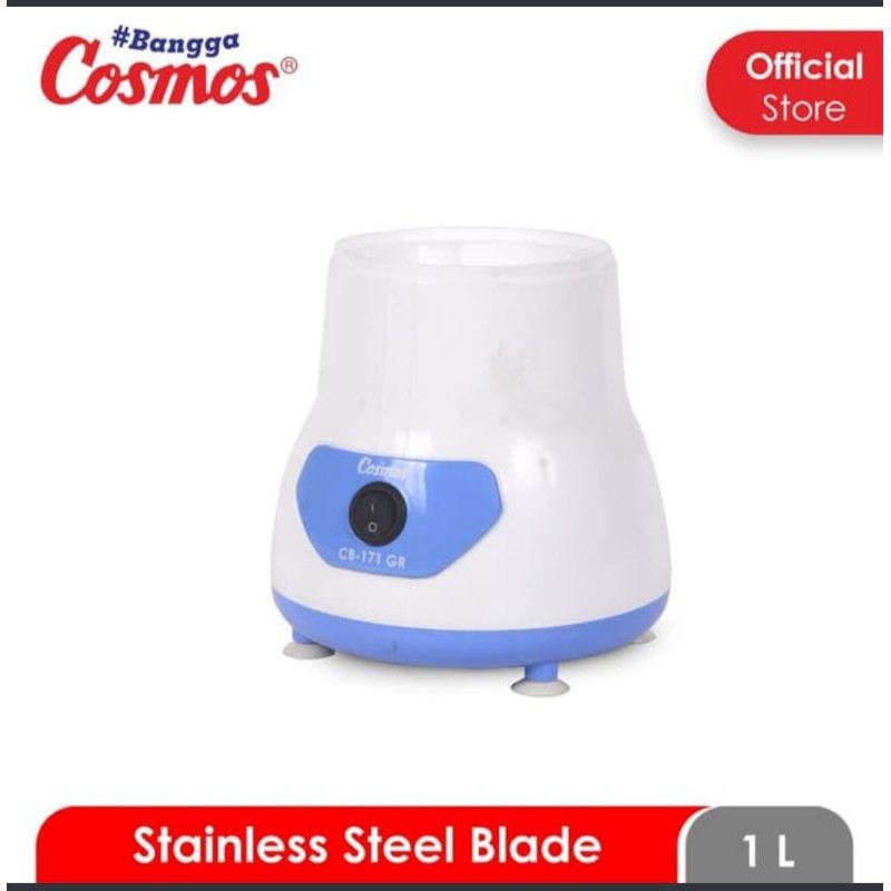 COSMOS Blender Kaca 1 Liter 2 Tabung 2in1 CB 171 GR - Garansi Resmi 1 Tahun