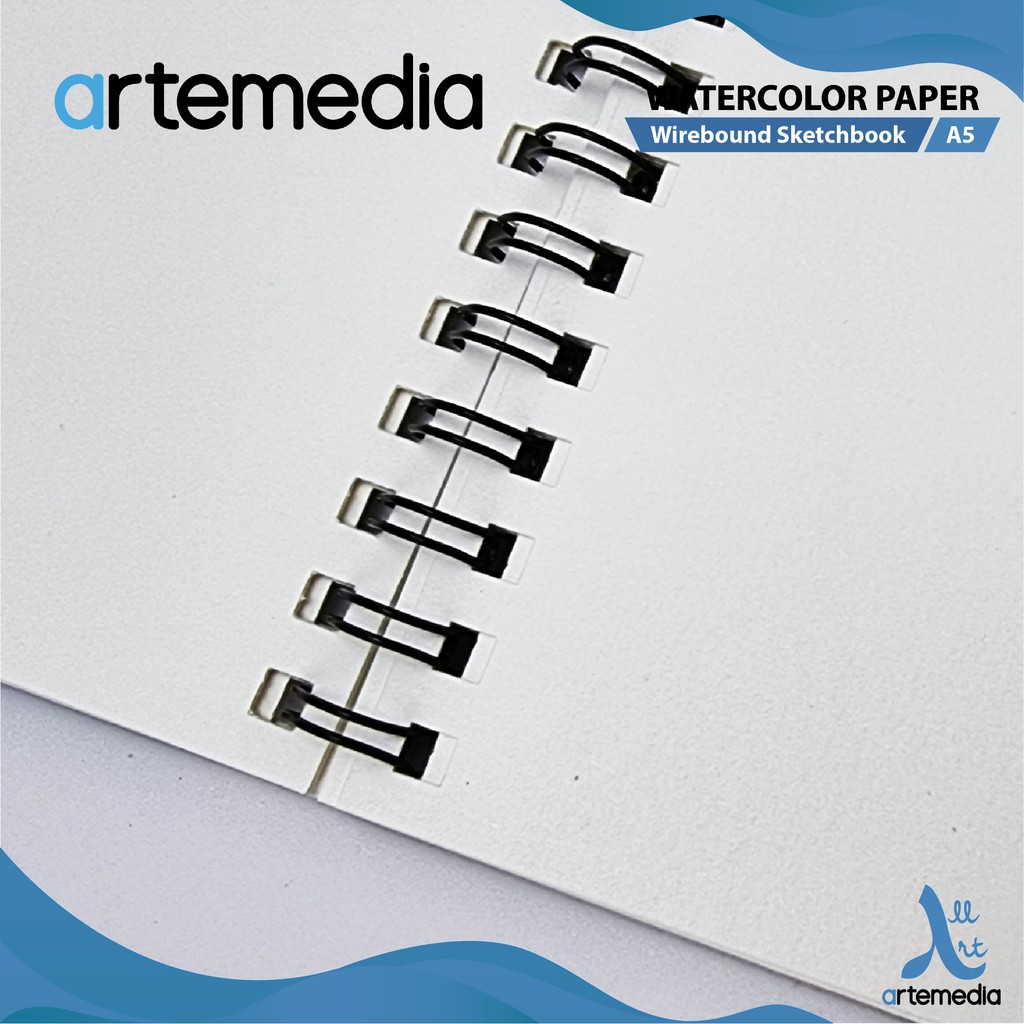

Promo Artemedia Watercolor Book A3 Wire Bound Pad Sketchbook