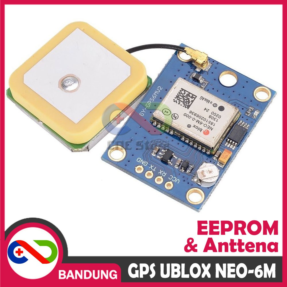 GPS UBLOX NEO-6M GY-NEO6MV2 WITH EEPROM &amp; ANTENNA MODULE