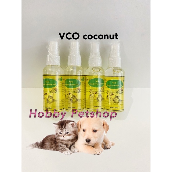 Coco vco spray 30ml - Virgin coconut oil pet kucing anjing obat luka jamur kulit gatal bulu vitamin minyak kelapa