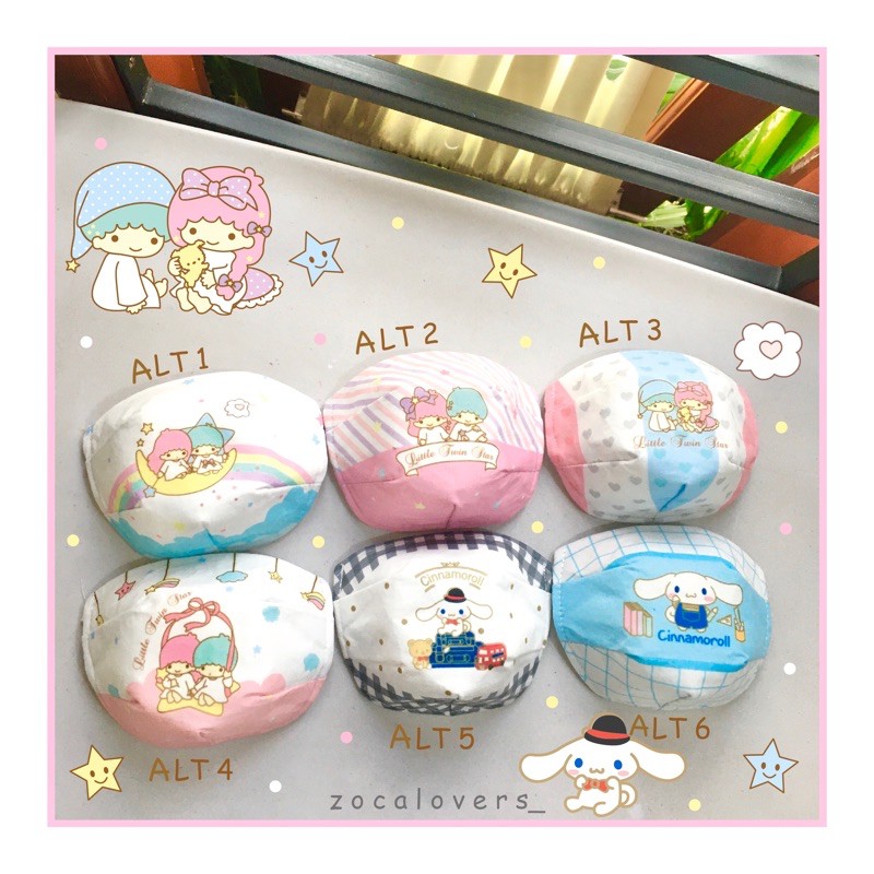 MASKER KAIN MOTIF 4PLY (kode LT) - ANAK