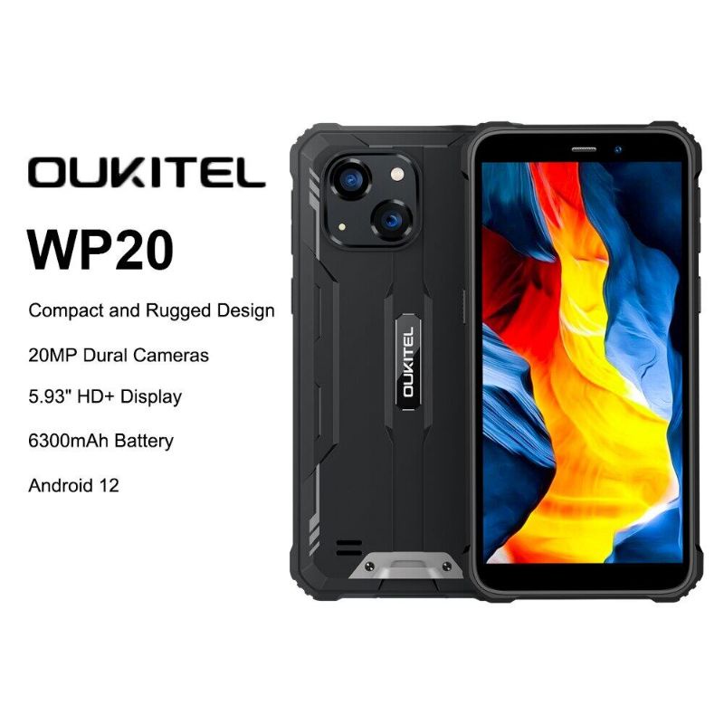 OUKITEL WP20 New Rugged Phone Waterproof IP68 Smartphone