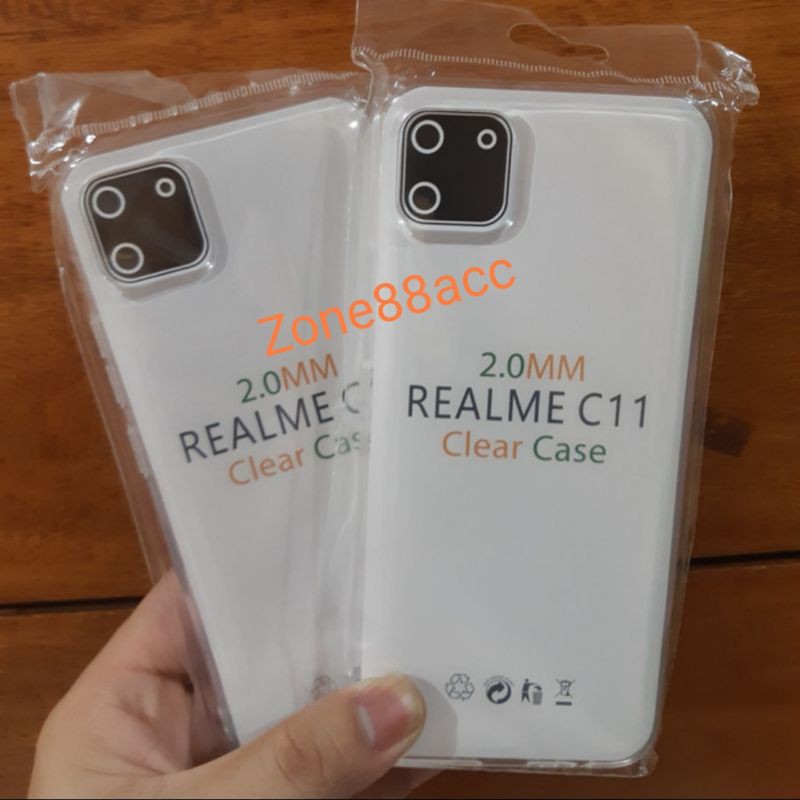 Realme C11 Softcase Silicon Ultrathin Clear Case TPU Casing Bening Cover