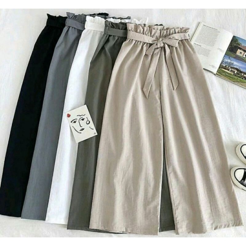 HOT ITEM Kowama Palazo Pants HIGHWAIST KULOT KEKINIAN CELANA