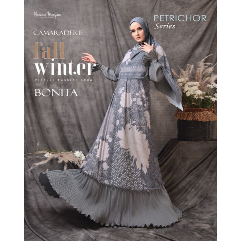 KHANZA MARYAM / Bonita By Khanza Maryam / set syari / syari elegant / syari branded/ khanza maryam