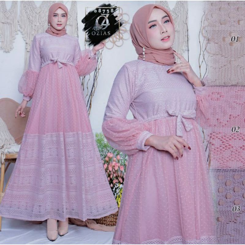 ozias dress brukat balon