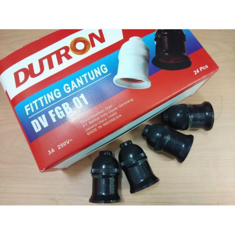 Fiting Gantung, Fiting Lampu Dutron Hitam, Fiting DV FGB 01