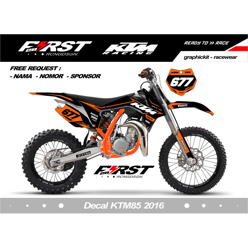 Decal KTM 85 2016