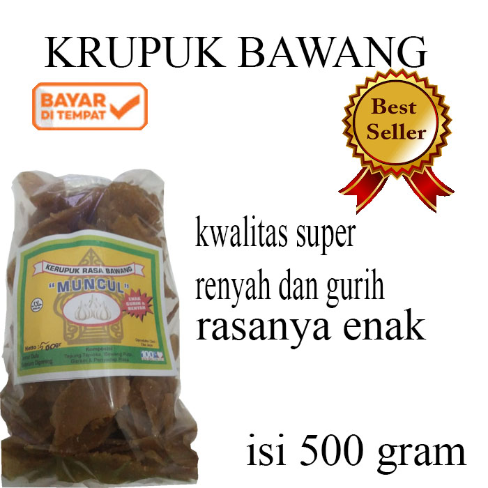 KRUPUK MENTAH RASA BAWANG