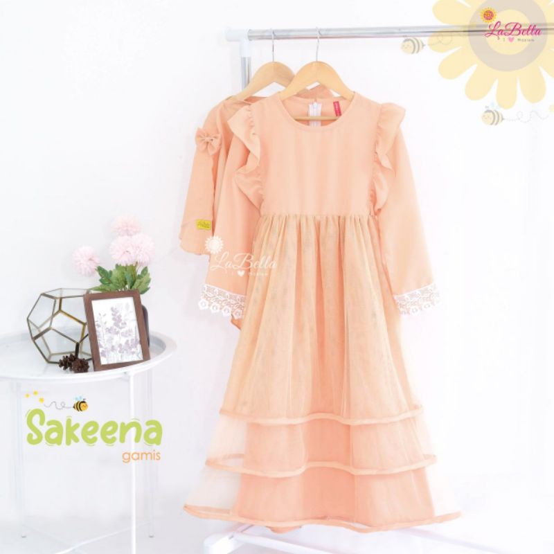 CUCI GUDANG Gamis Anak Labella Orignal Sakeena - Moza - Ameena - Mahira - Kenaya - Nahwa  / Alilah S