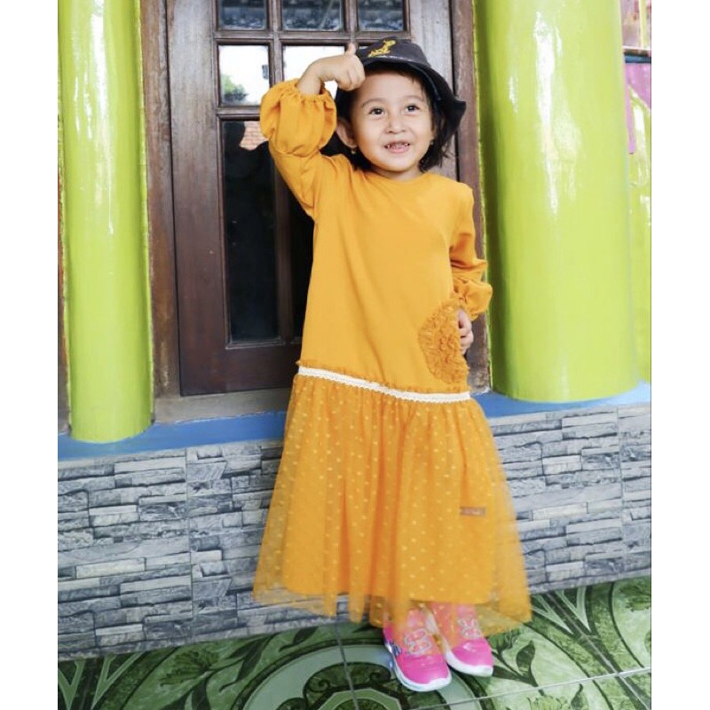 DRESS MAWAR ANAK