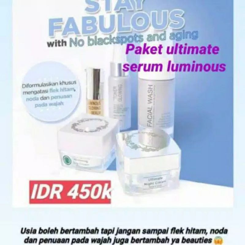 Paket Ultimate + Serum Luminous MS Glow