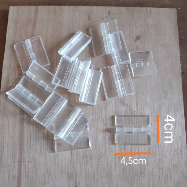 Engsel Akrilik /hinge acrylic bening besar 4 cm