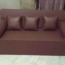 Sarung bantal premium utk. kursi sofa 45 cm minimalis modern tekstur kulit
