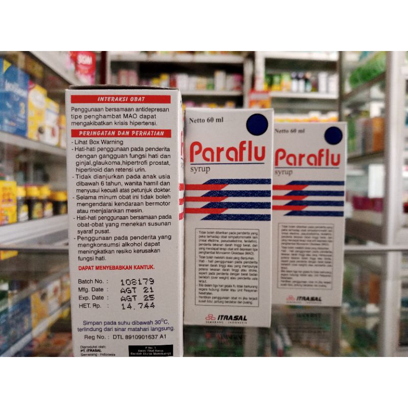 PARAFLU SIRUP 60 ML - ED 04/2026