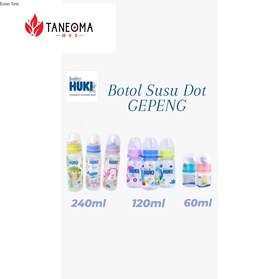 Huki Botol Susu / Botol susu Bayi / Dot Gepeng