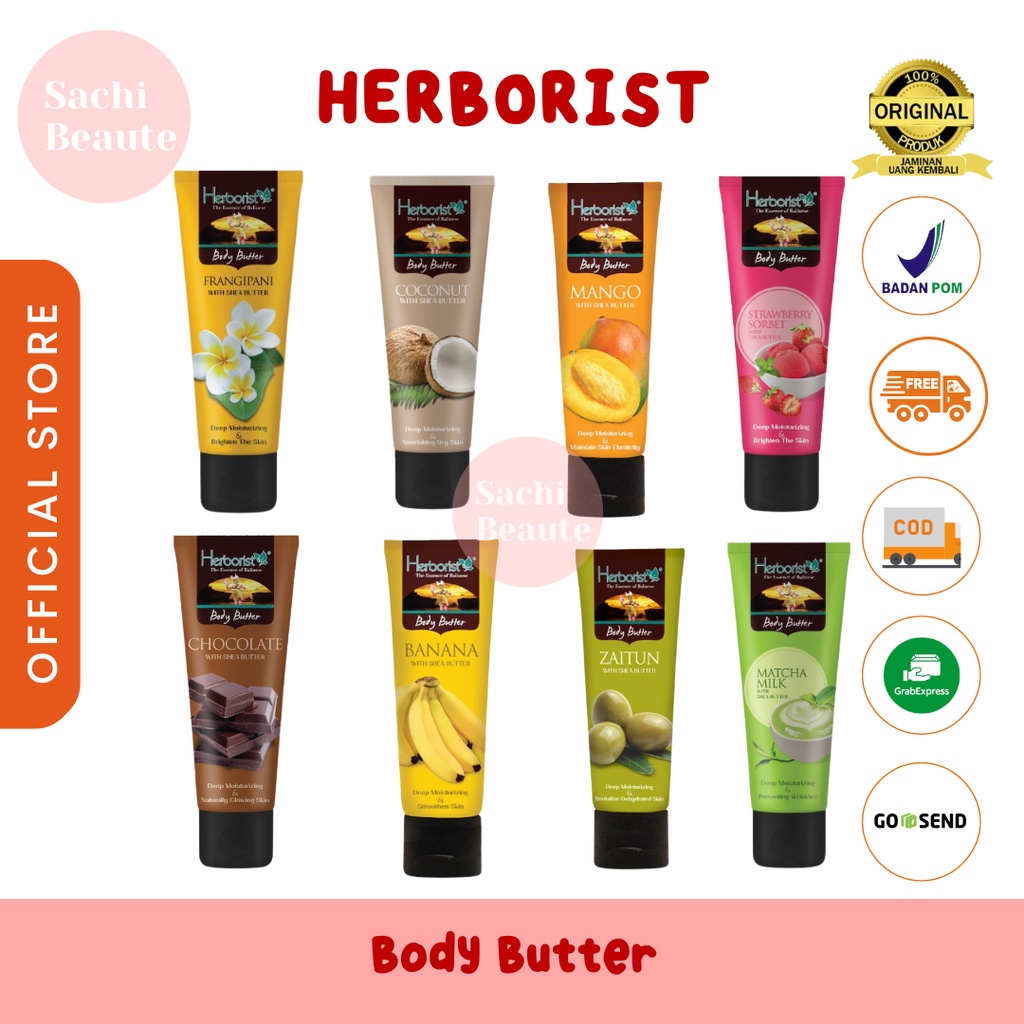 Herborist Body Butter With Shea Butter 80gr Tube | Herboris Body Butter With Shea Butter 80gr Tube