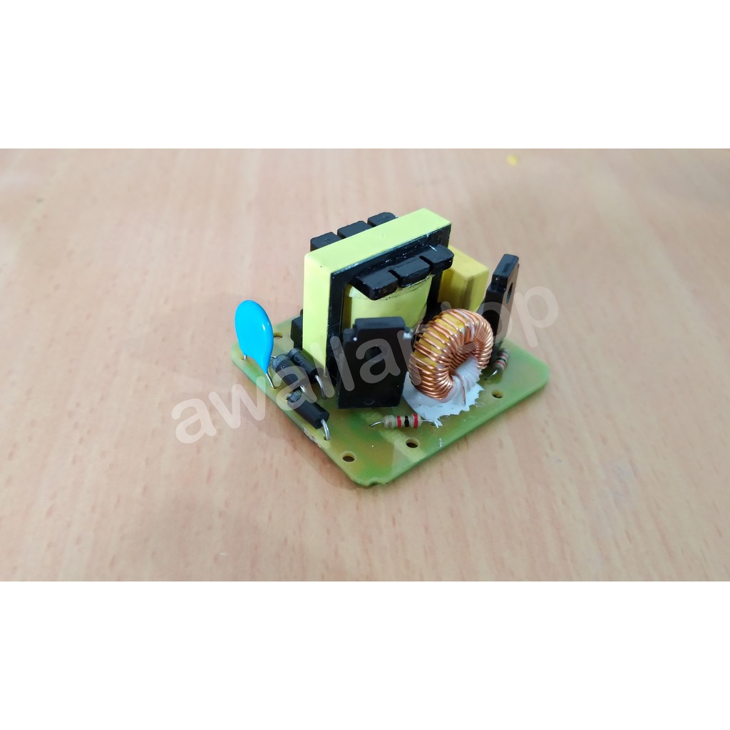 Inverter lampu 12V DC to 220V ac joulthief 12V dari aki ke lampu 35W