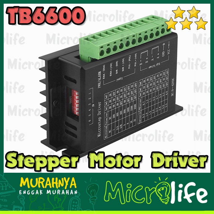 TB6600 Versi Upgrade Stepper Motor Driver Upgraded Version 4A DC 9-24V