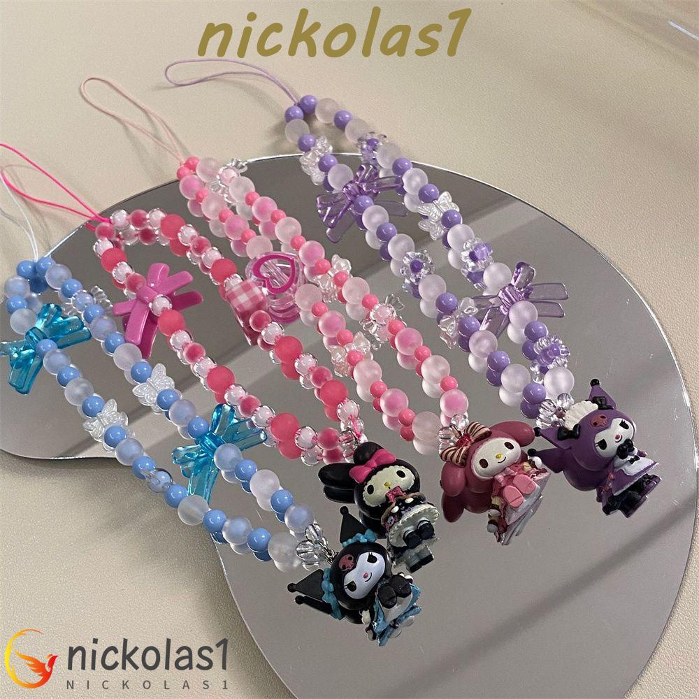 Nickolas1 Strap Rantai Handphone Desain Kuromi My Melody