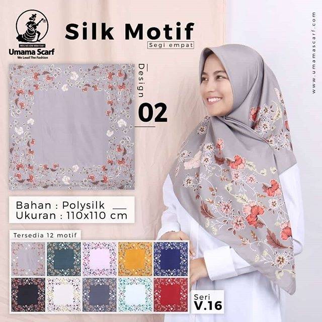 UMAMA SCARF, JILBAB MOTIF UMAMA,HIJAB UMAMA SILK MOTIF, HIJAB S4 UMAMA