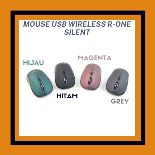 Mouse USB Wireless R-One|Mouse Komputer Laptop|Mouse R-one W170 Silent|Mouse Gaming Termurah