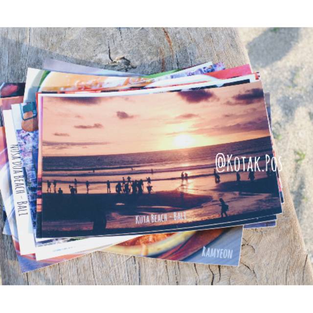 

Pantai Kuta Bali Beach Kartu Pos Postcard Postcrossing Surat Filateli Murah Unik Souvenir Scenery