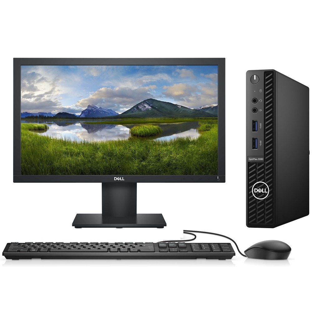 DELL PC Desktop OptiPlex 3080 Micro i3-10100T 4GB 500GB Linux 3YR