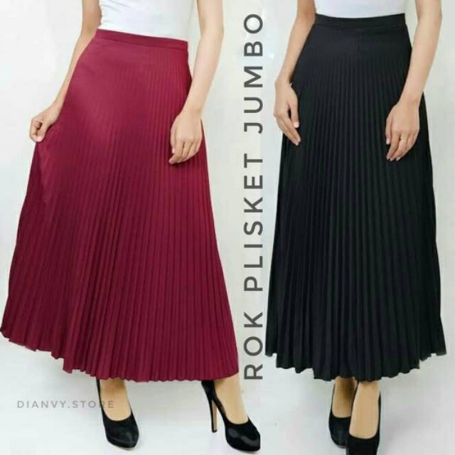 ROK PLISKET PINGGANG KARET