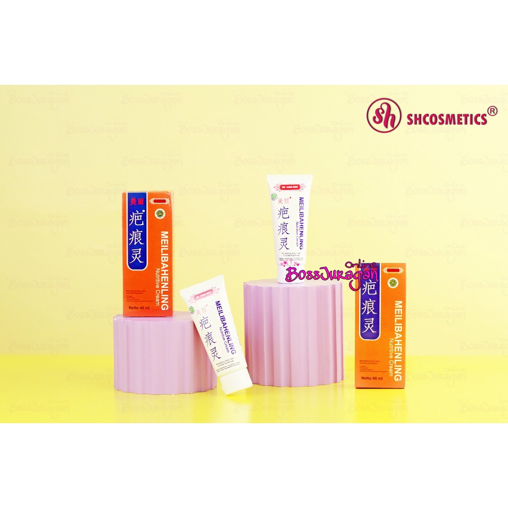 (BOSS) (BPOM) MEILIBAHENLING Nutritive Cream /MEILIBAN - Penghilang Bekas Luka / REVITALIZING DAILY CARE SH