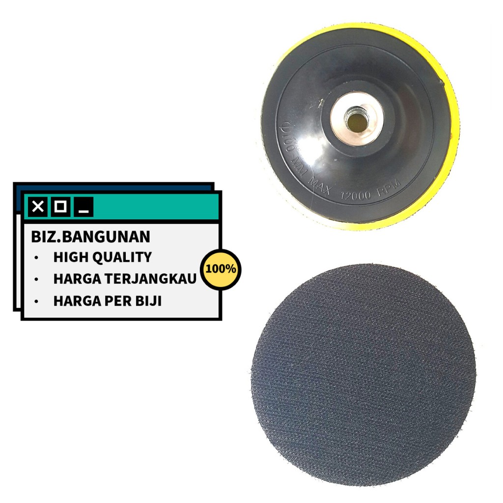 RUBBER PAD  4&quot; - TATAKAN TEMPELAN PEREKAT AMPLAS