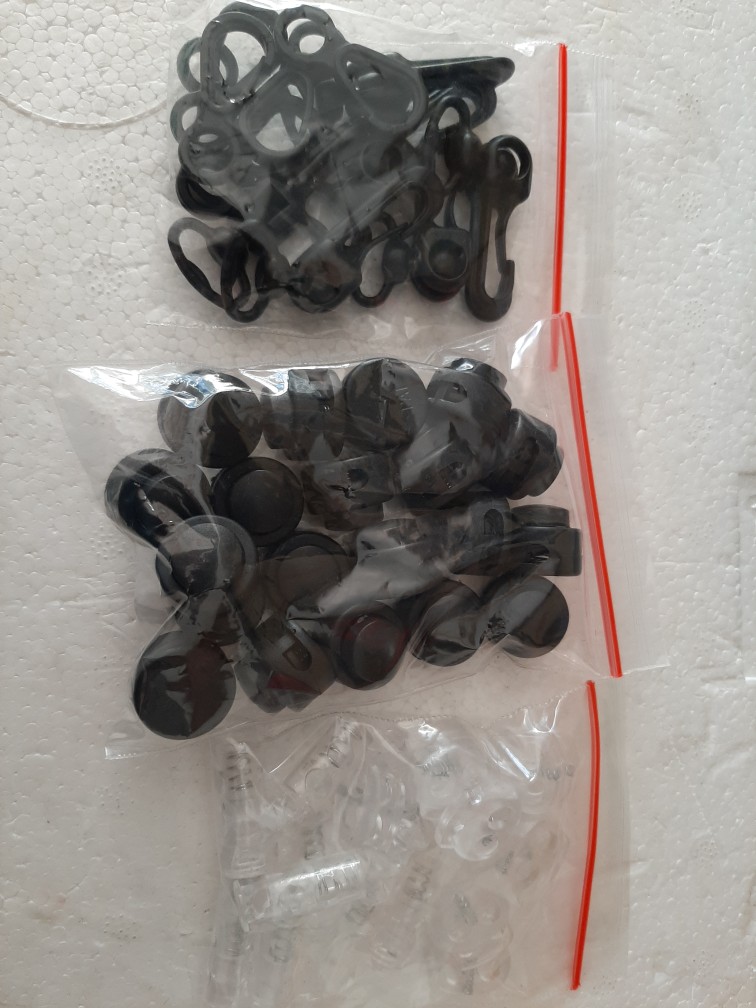 Stopper Kecil Untuk Tali Elastis Stopper Transparan Atau Bening Dan Hitam