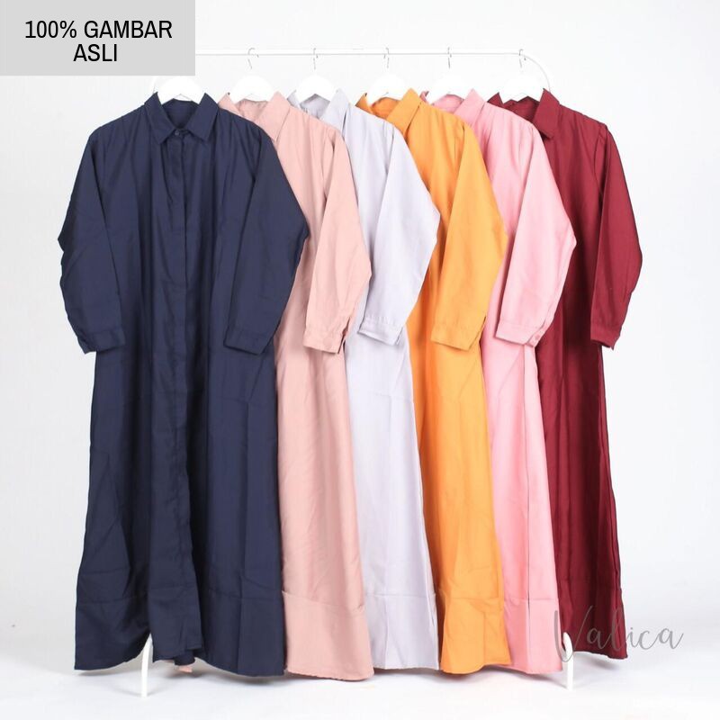 (COD) Daily Things Gamis Muslimah Terbaru 6 Color Maya Fit XL LD 104cm