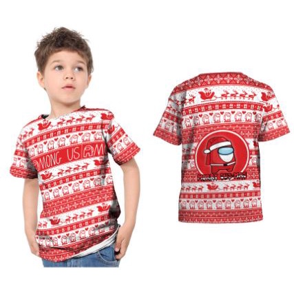 Kaos Baju T-shirt Murah Anak Laki-Laki Dan Perempuan Merry Christmas Natal 2021 Art7