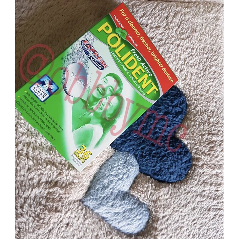 polident pembersih gigi palsu express