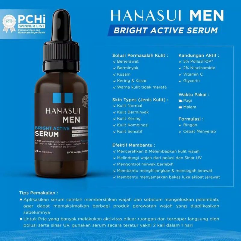 HANASUI MEN/ SERUM PRIA / HANASUI SERUM PRIA /SERUM